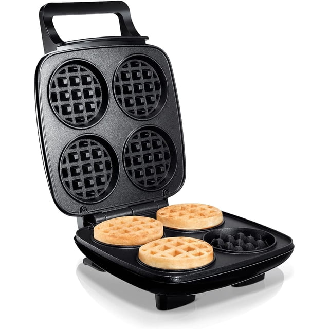 TEMOGU-mywaffle Classic Waffle & Chaffle Maker - For Breakfast, Churro, Keto, Belgian and Dessert Waffles - Non-Stick Surface, Extra Deep Plates and Easy to Clean, Perfect for Individuals and Familie