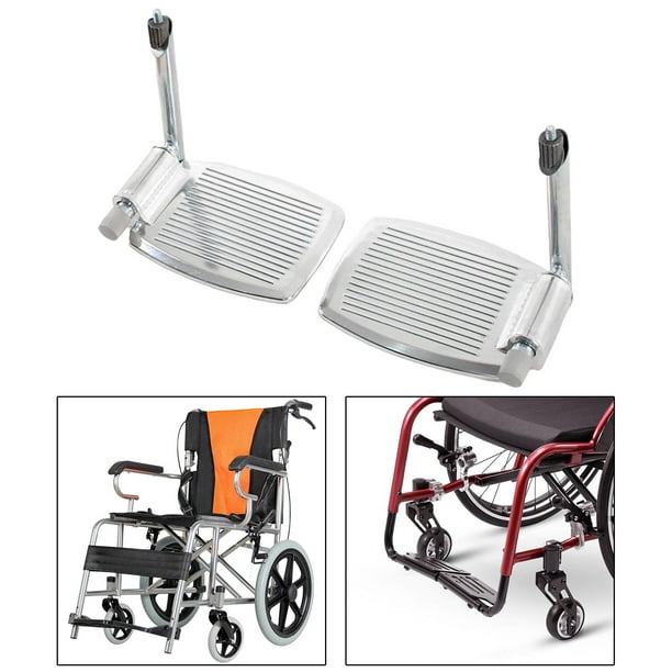 Reposapiés Colcomx para silla de ruedas manual de Aluminio con poste