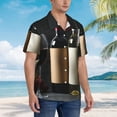 thumbnail image 3 of Balery Two Bottles Of Red And White Wine Camisas hawaianas de manga corta para hombre, camisas playeras de corte holgado, camisas de vacaciones con botones,3X-Large, 3 of 7