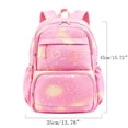 thumbnail image 3 of HJYCHN Girl Backpack Gradient Heart Star Print 3Pc Set with Lunch Bag Pencil Case Back to School Supplies for Kids and Backpack for Boys Pink, 3 of 9