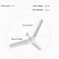 thumbnail image 3 of Portable Car Fan 12V 6W Plastic with Switches Ceiling Fan Fan 20inch Tent Fan for Bedroom Outdoor, 3 of 9