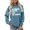 Blue, variant on Yuhangmm Fashion Crewneck Casual Sweatshirt Long Sleeve Soft Comfortable Pullover Top for Everyday Wear and Outfits with Classic Style Green M
