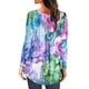 thumbnail image 4 of Camiseta suelta estampada a la moda para mujer, blusa de manga larga, cuello redondo, camisetas informales Pompotops FGAJ5659, 4 of 6