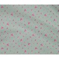 thumbnail image 4 of oneOone Cotton Flex Fabric Blue & Peach Flower Floral Print Sewing Fabric BTY 40 Inch Wide, 4 of 4