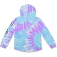 thumbnail image 3 of Frozen Elsa and Anna Girls 2 Piece Tie Dye Hoodie and Jogger Set (Loungewear Style), 4-6X, 3 of 5