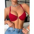 thumbnail image 5 of Livrdious Push Up Bras for Women Deep V Front Close Beauty Lace Racerback T-Shirt Bra Comfort Padded Underwire Bra, 32B-40C, 5 of 8