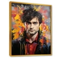 thumbnail image 2 of Designart "Raspberry Radcliffe In Portrait" Pop Art Floater Framed Wall Art Prints, 2 of 5