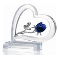 thumbnail image 1 of Crystal Rose Flower Figurine Creative Flower with Emotional Support Suitable for Home Office Desk 26-27s, 1 of 2
