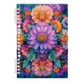 thumbnail image 7 of FORMRS 1-Subject Spiral Notebook 8" x 5" College Ruled 60 Refillable Sheet A5 Hard Cover, 2 Pack, Light Purple Flowers, 7 of 7