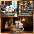 thumbnail image 3 of Royal Ship Building Set , 2830-Piece Large Model Ship, Collectible Luxury Display Pirate Ship Model 66011, 3 of 6