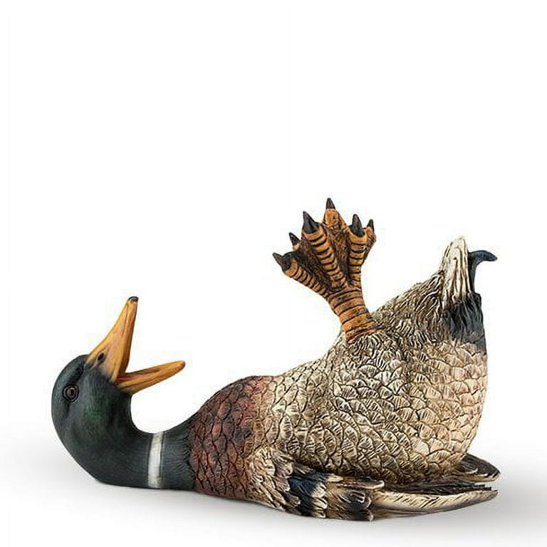 Decorative Wine Bottle Holder Poly Resin Novelty Bottle Holder Decor Cute Duck