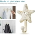 thumbnail image 5 of 3pcs Decorative Hooks for Hanging, Cast Iron Star Fish Beach Themed Wall Hooks, Retro Coastal Wall Hanger Towel Holder for Bathrooms Kitchen Bedroom Hotel Pool Coats$$Home Decor, Kitchen, & Other, 5 of 9