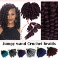 thumbnail image 4 of SEGO Short Jamaican Bounce Crochet Braids Hair Synthetic Braiding Hair Extensions Jumpy Wand Curly Hair for Women, 4 of 8
