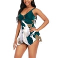 thumbnail image 2 of Plus Size Swim dress Bathing Suits for Women 2 Piece Tankini Boyshorts Swimsuits Swimwear Set, M-4XL, 2 of 9