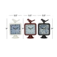 thumbnail image 4 of DecMode 9" Multi Colored Metal Bird Clock, Set of 3, 4 of 11