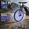 thumbnail image 6 of SNNAFFOB 26" Electric Bike for Adults, 500W Peak Motor, 30 Miles Range, 19mph, 36V 12A Battery, UL 2849, Class 2, 6 of 9
