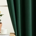 thumbnail image 2 of CUH Blackout Solid UV Protection Window Curtain Thick Room Panel Drapes Modern Thermal Insulated Living Curtains Dark Green 52 x 102 inch, 2 of 4