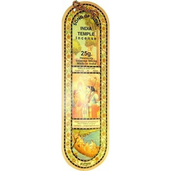 Song of India Temple Incense Pack [Black - 25 g]