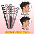 thumbnail image 4 of Texture Comb, Voluminous Wide Tooth Texture Styling Comb for Hair Styling, Root Lifter Comb with Textured Non Slip Grip, ABS Plastic Hair Styling Tool for Men Women (Black+Pink), 4 of 7