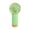 Green, variant on Flat Ultra-Slim Handheld Fan with 3D Clover Centerpiece Dual Power Battery/USB Portable Lightweight Cooler for Travel Office 14cm (5.5 Inch)