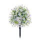thumbnail image 1 of Árbol topiario artificial con flores violetas, arbustos artificiales para exteriores con estaca para decoración de jardín y porche., 1 of 8