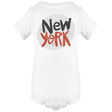 

New York Text. Bodysuit Infant -Image by Shutterstock 6 Months
