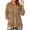 1-338Khaki1897, variant on CAIVO Long Sleeve Hoodies For Women Casual Fashion Hooded Sweatshirt With Side Slit And Pockets Solid Color Vacation Tops