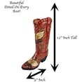 thumbnail image 2 of Urbalabs Western Cowboy Boot Red Angel Wings and Heart Flower Vase Decorative Cowboy Boots Vases Home Office Rustic Decor Country Living Wedding Centerpiece, 2 of 7