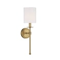 thumbnail image 2 of Trade Winds Lighting 1-Light Wall Sconce In Natural Brass, 2 of 6