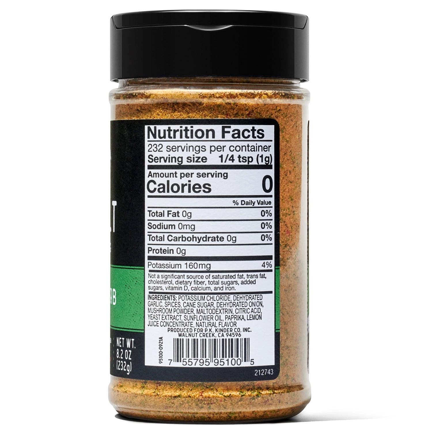 Kinder's No Salt Garlic and Herb Seasoning Blend (8.2 Ounce)