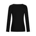 thumbnail image 5 of Sexy Tops for Women Casual Deep V Neck Shirts Long Sleeve Spring 2026 Tunic Dressy Slim Fit Soft Comfy Blouses Dressy Lightweight Comfy Outfits Going Out Tops Ladies Fashion Trendy, 5 of 8