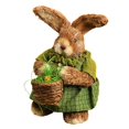 thumbnail image 2 of Estatuilla de conejo de Pascua, estatua de conejo, decoración de jardín, adorno de mesa, decoración de Pascua, escultura tejida para balcón, patio Estilo B, 2 of 8