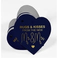 thumbnail image 3 of Inkdotpot 50 Pack Real Gold Foil Paper Tag Hugs & Kisses From The Wedding Favor Hang Tag, 3 of 6