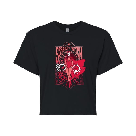 Marvel - Nouveau Scarlet Witch - Juniors Cropped Graphic T-Shirt