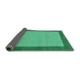 thumbnail image 2 of Ahgly Company Indoor Round Abstract Turquoise Blue Modern Area Rugs, 7' Round, 2 of 4