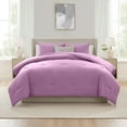 thumbnail image 3 of Virtu Comforter Sets, All Season Lightweight Solid Twin XL Comforter Sets, 2-Pc Bedding Sets, Smokey Lavender, 3 of 8