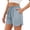 Blue, variant on Casual Shorts for Women Summer Elastic Waist Wide Straight Leg Loose Lightweight Beach Shorts with Pockets