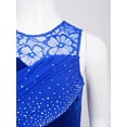 thumbnail image 6 of vastwit Girls Sleeveless Lyrical Dance Dress Lace High Low Skirt Leotard Ballet Modern Contemporary Dancewear Blue 10, 6 of 8