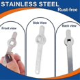 thumbnail image 3 of The Ultimate Radiator Key Premium Stainless Steel Plumbing Tools Air Outlet Handle Bleed Valve Sp, 3 of 5