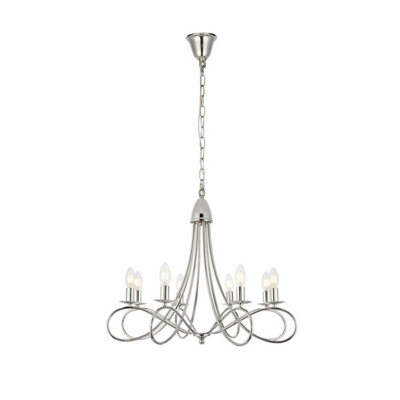 Urban Classic Lyndon 8 light polished Nickel Pendant