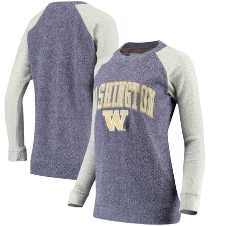 Washington Huskies Pressbox Women's Heidi Comfy Terry Raglan Women's Washington Huskies Gear, Women's Huskies Apparel