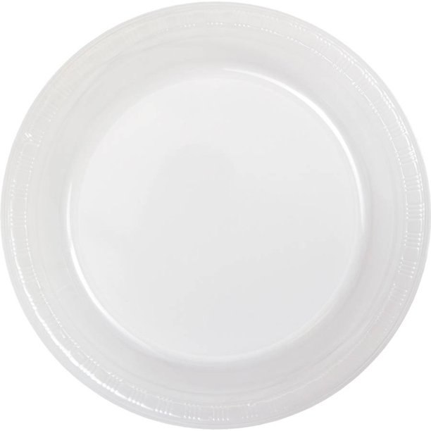 Clear Plastic Dessert Plates, 20Pack