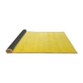 thumbnail image 2 of Ahgly Company Indoor Round Solid Yellow Modern Area Rugs, 3' Round, 2 of 4