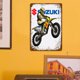 thumbnail image 5 of Cartel Wdftyju Dibujo de Chapa de Motocicleta Pintura de Metal Póster para el Hogar, 5 of 7