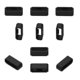 thumbnail image 3 of 10pcs Silicone Replacement Secure Rings Watch Strap Fasteners Band Keepers Strap Loops Compatible With Garmin Watch A, 3 of 4