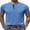 Blue, variant on Men's Short Sleeve Henley T-Shirts Button Down Pocket Tee Casual Basic Daily Top Shirts