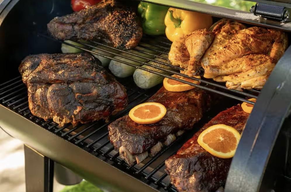 Fumoir à granulés Oakford 71 cm noir