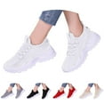 thumbnail image 5 of TIREOW Women’s Fashion Athletic Running Slip-on Sneakers - Breathable Mesh Lace - Up Shoes with White Soft Sole and Stylish Accents​ Tennis Sneakers, 5 of 7