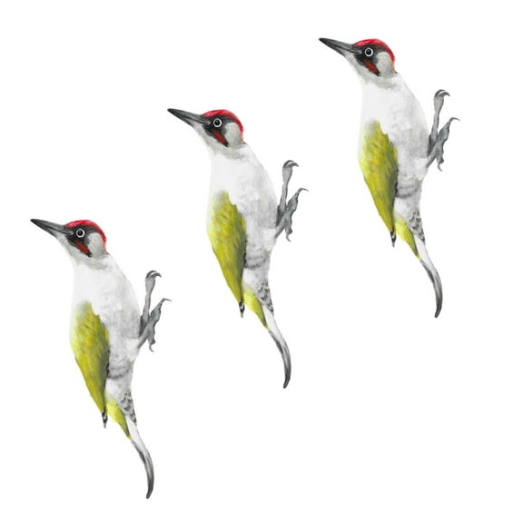 Dengmore Simulation Green Woodpecker Wall Stickers Woodland Indoor And Outdoor Decoration for Home Decor