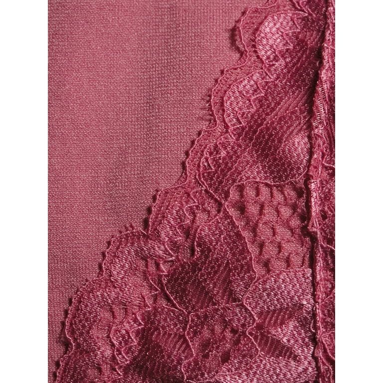 Gloria Vanderbilt Women's Tagfree Seamless Brief Panties with Lace Detail,  5-Pack